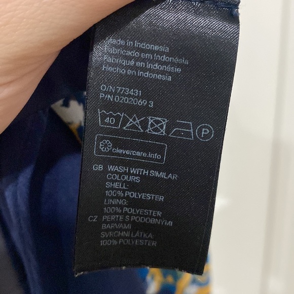 H&M Mini Blue Yellow Dress - Picture 8 of 9